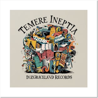 Dizgraceland Records Temere Ineptia Posters and Art